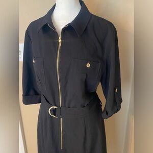 EUC ROZ & ALI Belted Dress 14